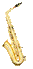 Spinning alto sax gif
